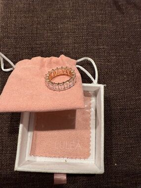 Lulea Crystal Gem Eternity Band